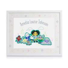 Personalised Moon and Me A4 Framed Print